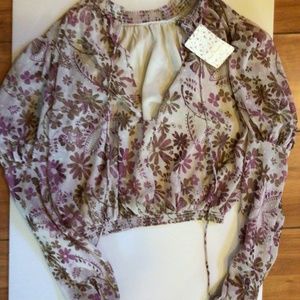 NEW! Rare free people Clarissa blouse